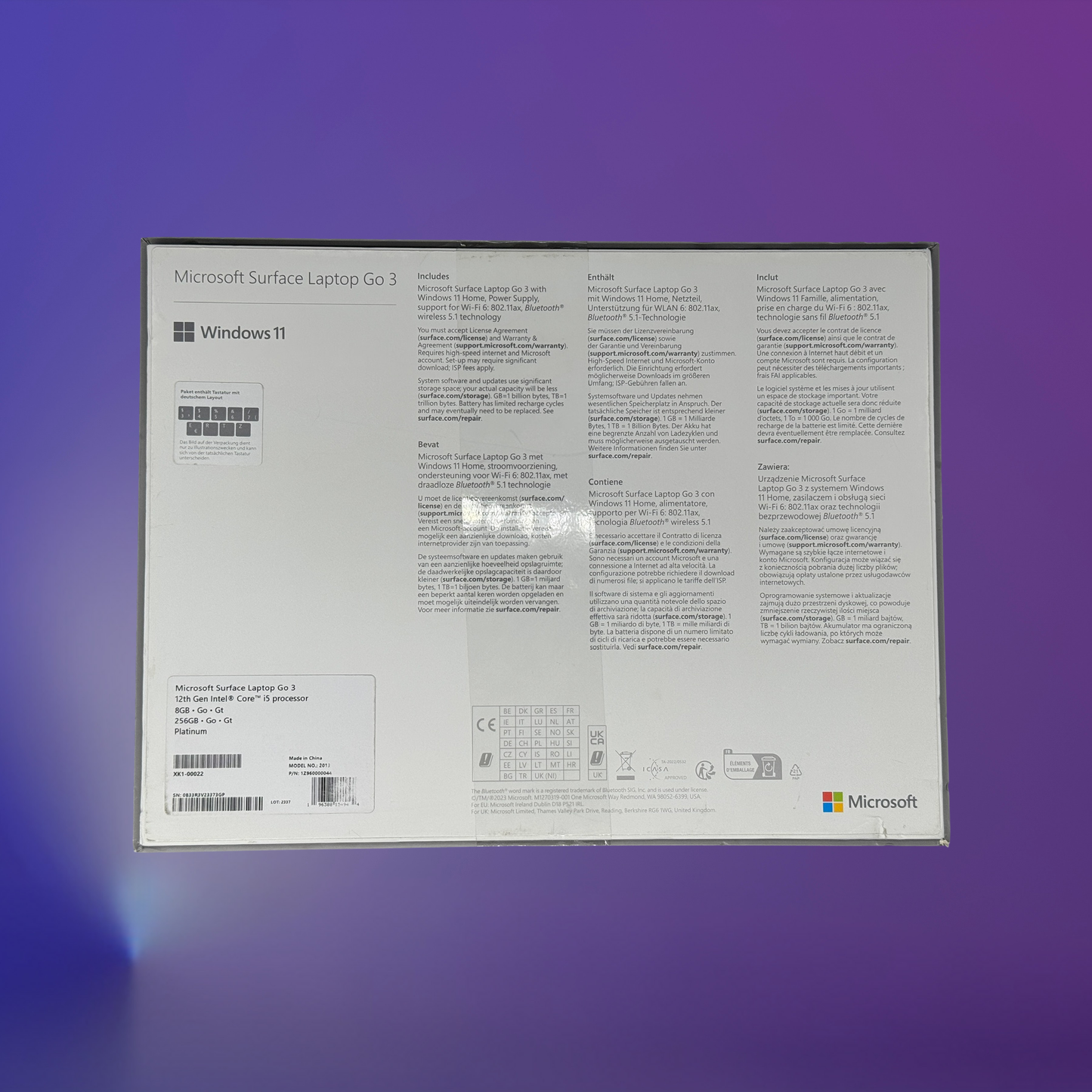 Microsoft Microsoft Surface Laptop Go 3 | 12,4" Notebook | 8 GB RAM | 256 GB SSD – refurbished Laptop kaufen Microsoft Surface Laptop Go 3 | 12,4" Laptop | 8 GB RAM | 256 GB SSD | i5-1235U – refurbished Laptop & Notebook kaufen